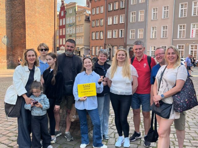 Гданьск в 15:15. Синий маршрут